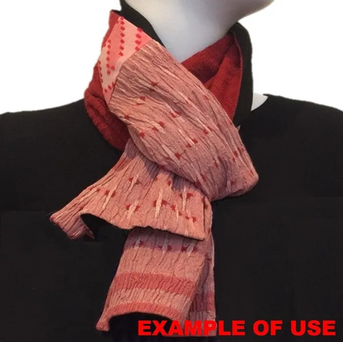 NUNO Runner/Scarf: "NUNO OriOri®" (Orange)