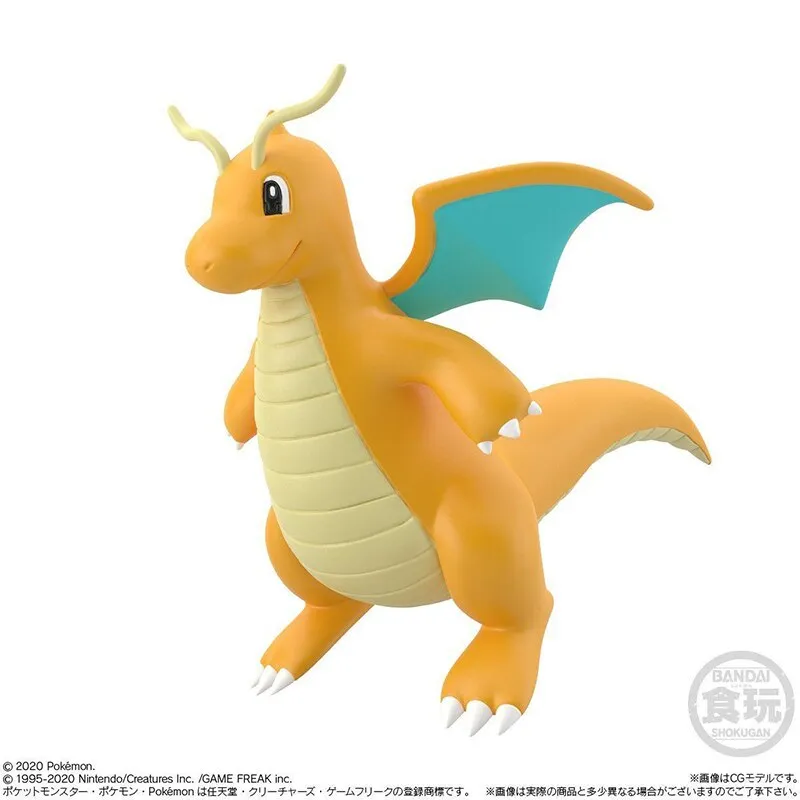 Original Bandai Scale World Pokemon Figures Dragonite Lance 11cm Collectible Anime Figure Model Toys