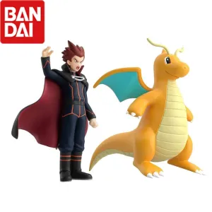 Original Bandai Scale World Pokemon Figures Dragonite Lance 11cm Collectible Anime Figure Model Toys