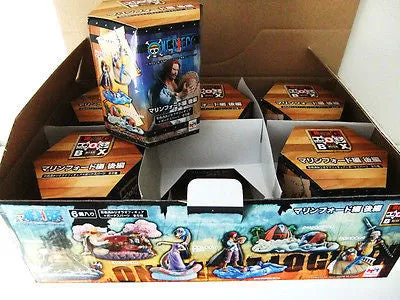 PVC Trading Figure One Piece Log Box Marineford Part 2 Complete Set of 6   1 Special Figure Megahouse [SOLD OUT]