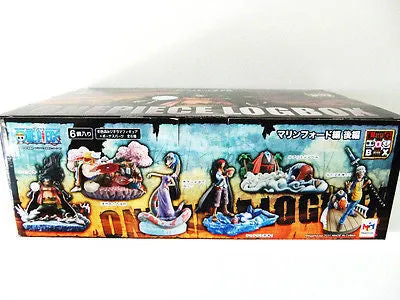 PVC Trading Figure One Piece Log Box Marineford Part 2 Complete Set of 6   1 Special Figure Megahouse [SOLD OUT]