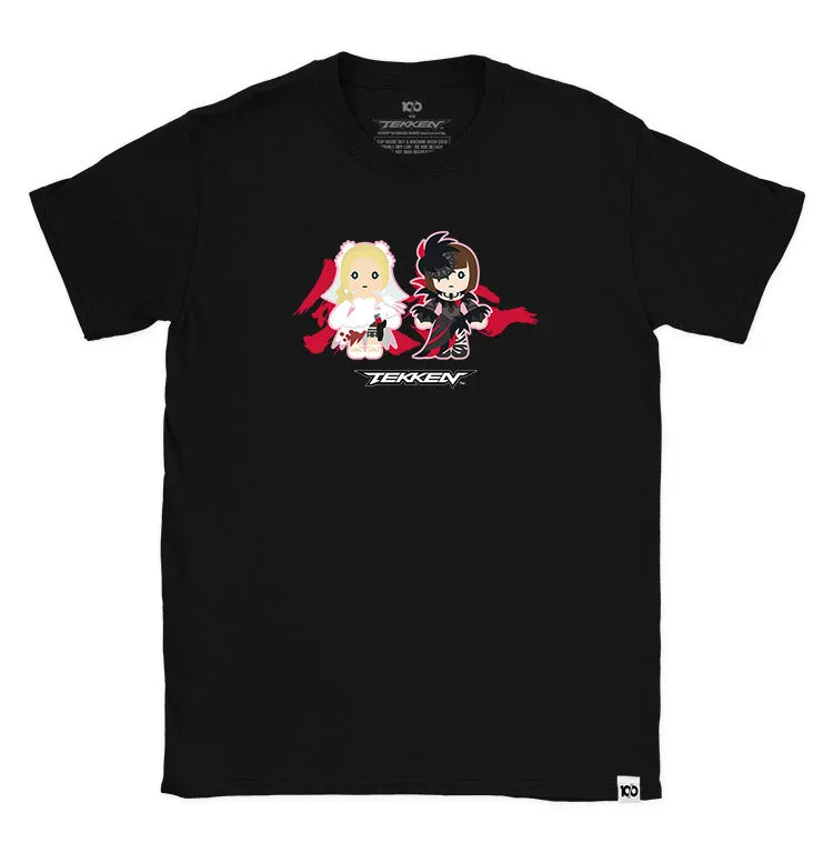 TEKKEN 'CUTE ASS TEKKEN Nina/Anna Williams' T-Shirt - Black