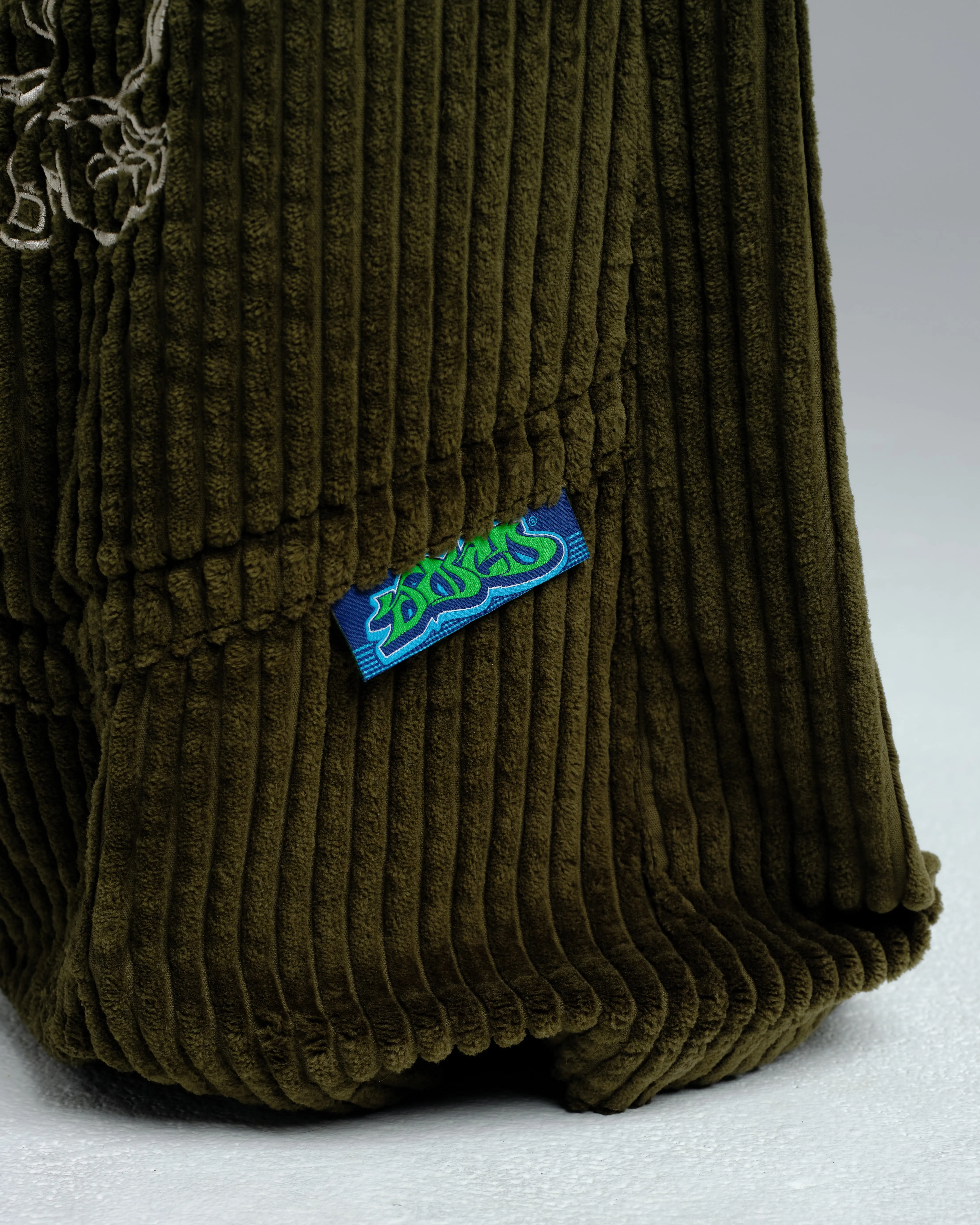 W Hangin'. 34". 2 Wale Corduroy. Moss.